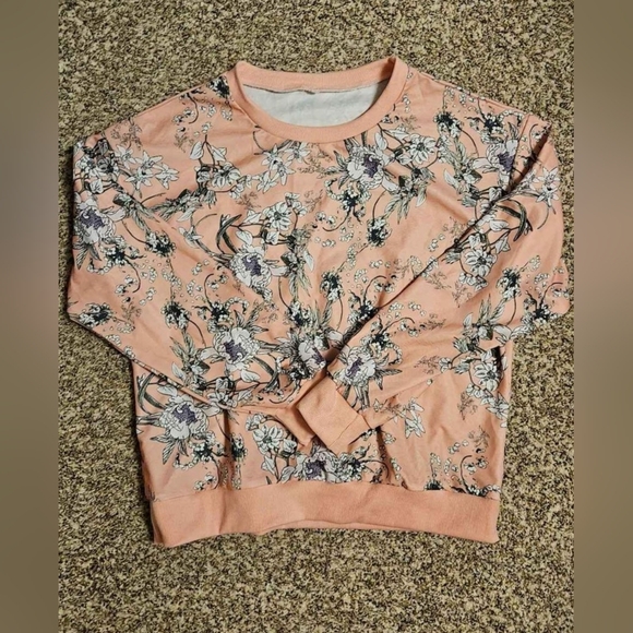 Pink Floral Graphic Sweater - Picture 2 of 3